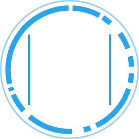 SOC 3 icon blue and white